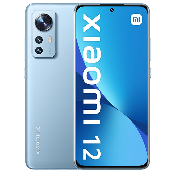 Xiaomi 12 - Smartphone 8+128GB, 6.28” 120Hz AMOLED Display, Snapdragon 8  Gen 1, 50MP+13MP+5MP Triple Camera, 4500mAh, Blue (UK Version + 2 Years